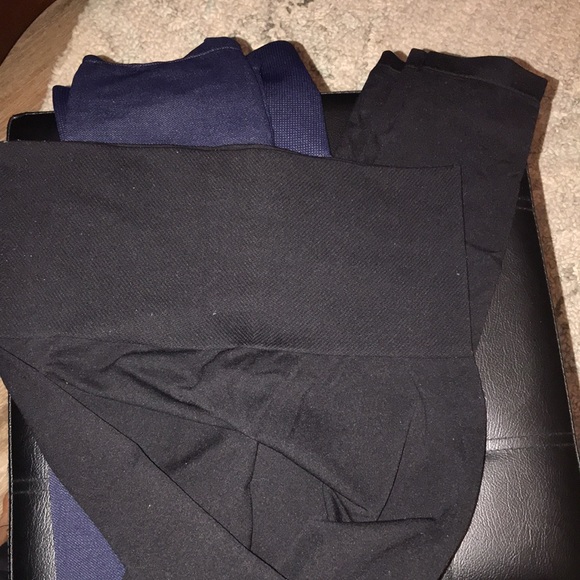 Asset size 1X denim/black leggings/tights (2 pairs) - Picture 4 of 5